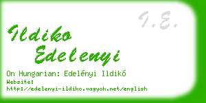 ildiko edelenyi business card