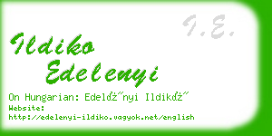 ildiko edelenyi business card